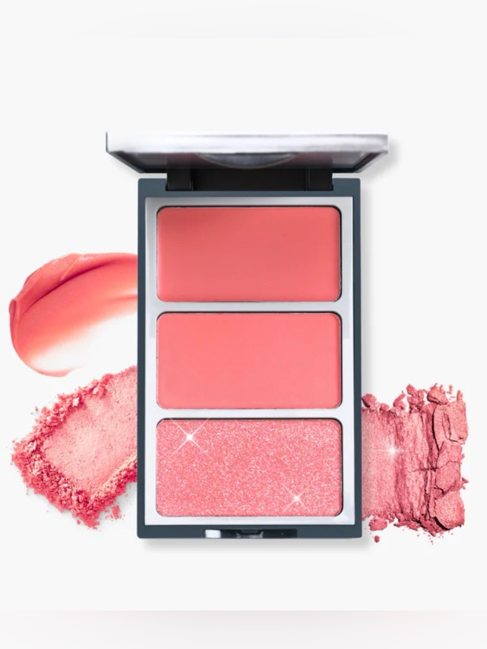 Pinch Perfect BARLEY BLUSHED Trio Blush & Lip Palette - Pink